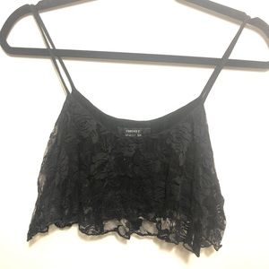 Floral Lace Bralette Crop Top